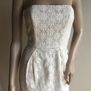 French Connection beautiful eyelet tube dress